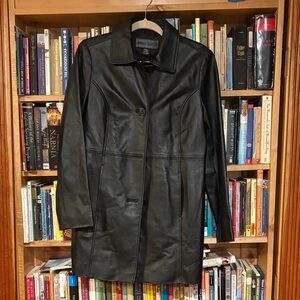 Jaclyn Smith Women's Black Leather Jacket